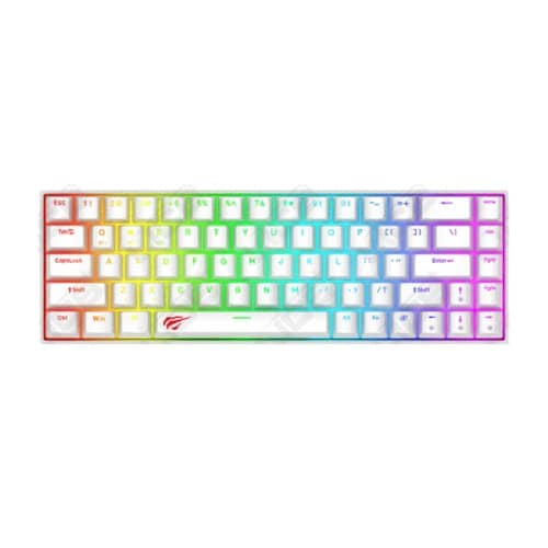 HAVIT KB-881L MECHANICAL RED SWITCH 65% WHITE/BLACK 2