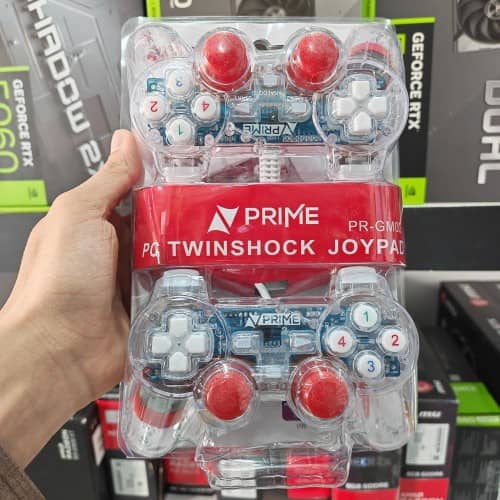 PRIME TWINSHOCK JOYPAD WHITE