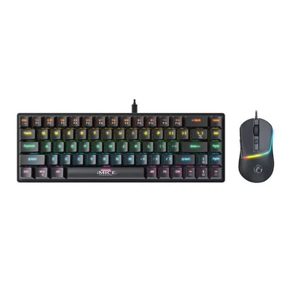 COMBO iMICE MK-X20 RGB KEYBORD MECANICAL RED SW+ MOUSE RGB WHITE 2