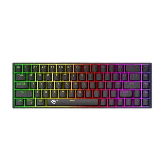 HAVIT KB-881L MECHANICAL RED SWITCH 65% WHITE/BLACK