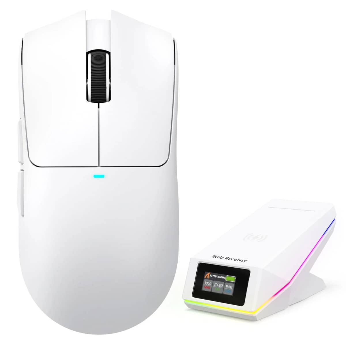 ATTACK SHARK X11 PRO V2 Wireless Gaming Mouse WHITE/BLACK WHITE