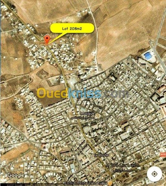 Vente Terrain Souk ahras Mdaourach