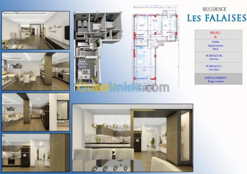 Vente Appartement F234 Tizi ouzou Azeffoun 3