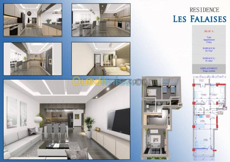 Vente Appartement F234 Tizi ouzou Azeffoun 4