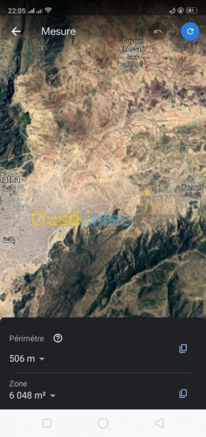 Vente Terrain Batna Tazoult 3