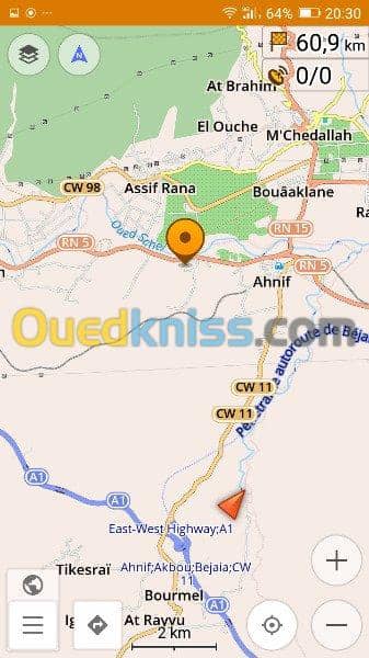 Vente Terrain Bouira Ahnif