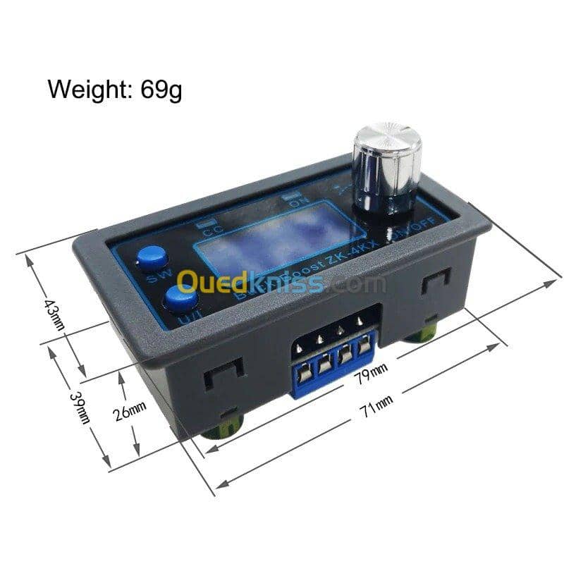 Arduino - alimentation réglable ZK-4KX 0.5-30V 2