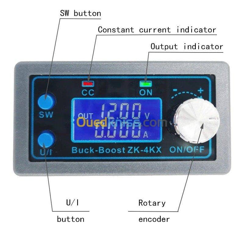 Arduino - alimentation réglable ZK-4KX 0.5-30V 4