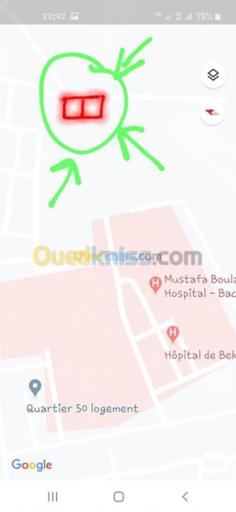 Vente Terrain Tebessa Bekkaria 3