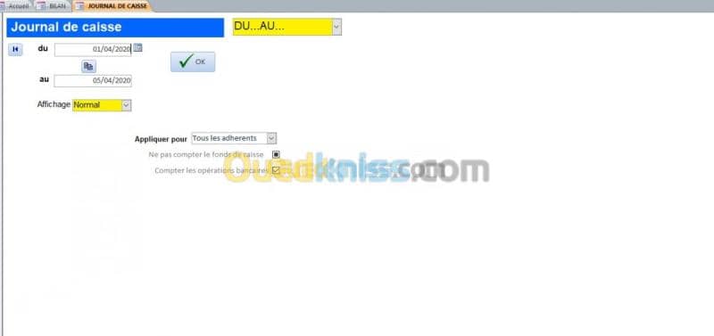 Logiciel de gestion d'une association  5