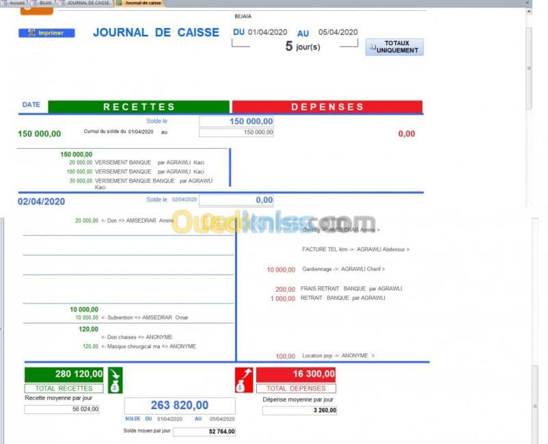 Logiciel de gestion d'une association  6