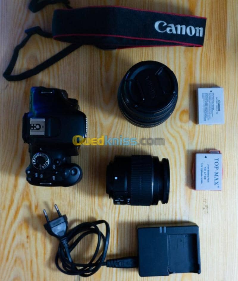 Canon 600d avec deux objectifs