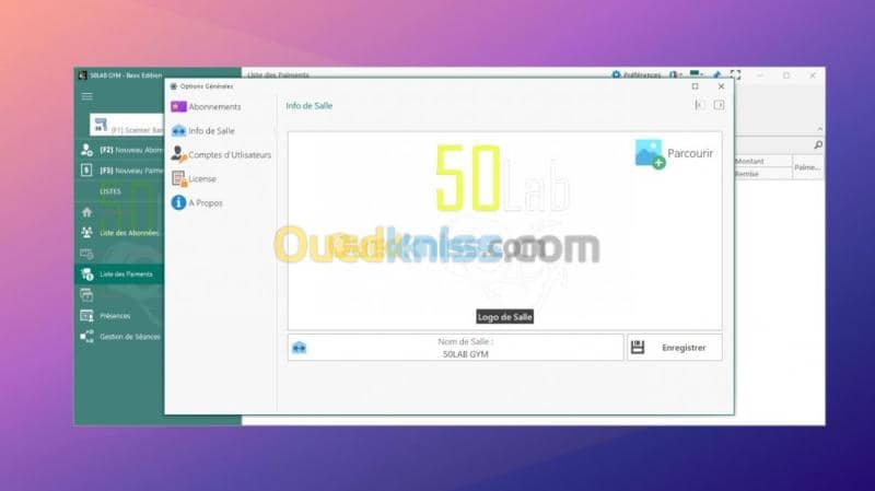Gestion de Salle de Sport 50LAB GYM 5