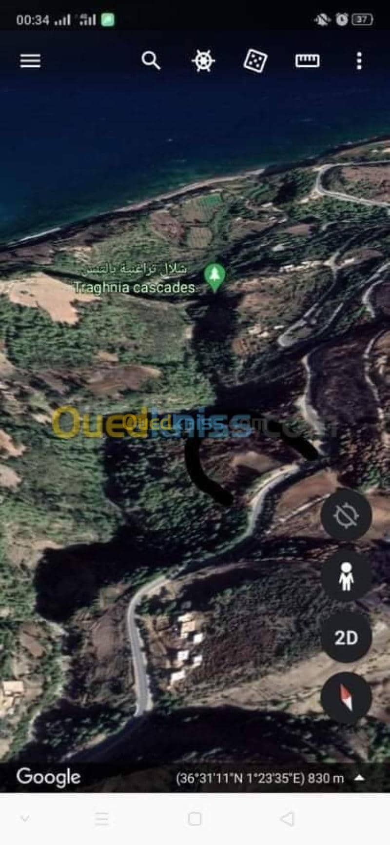 Vente Terrain Chlef Tenes 2