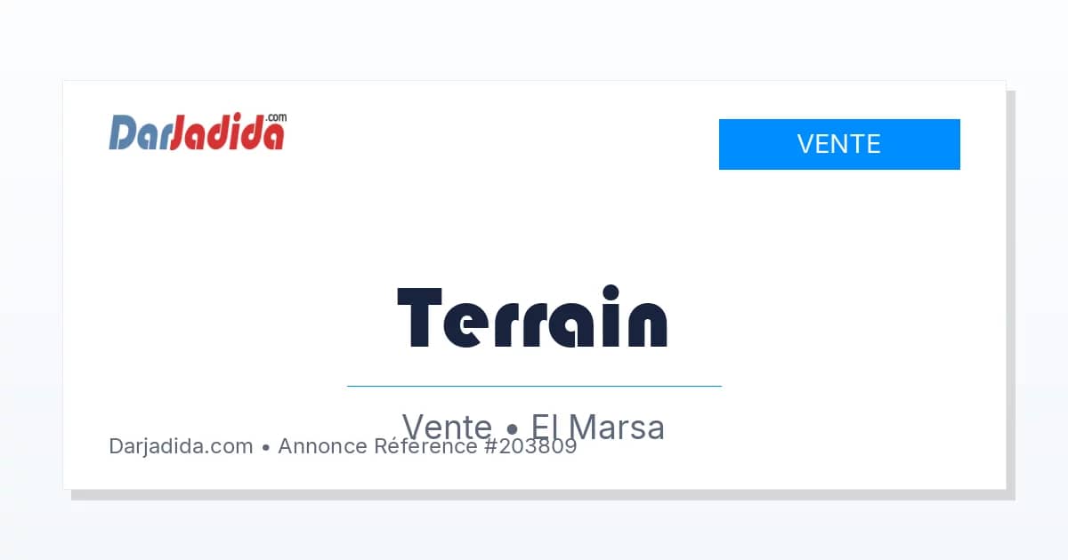 Vente Terrain Skikda