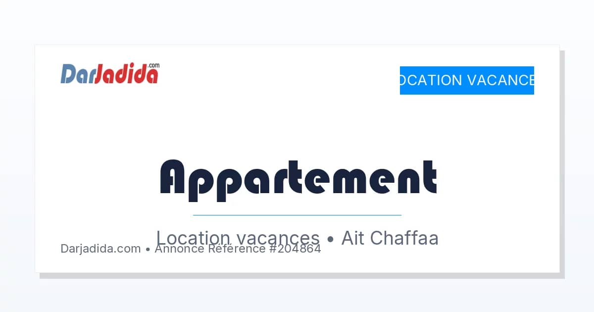 Location vacances Appartement F3 Tizi-Ouzou