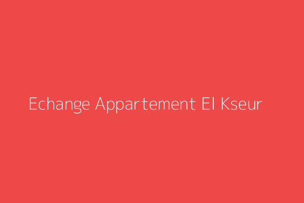 Echange Appartement F3 Bejaia 