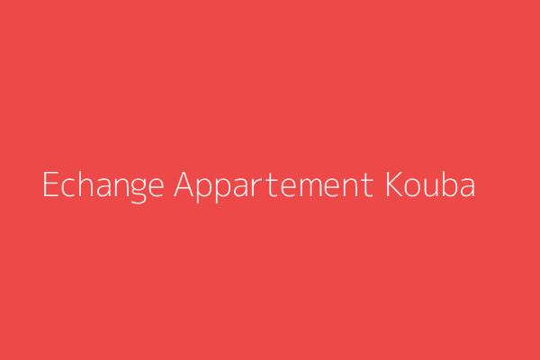 Echange Appartement  Alger 