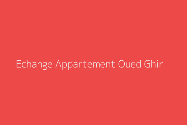 Echange Appartement F3 Bejaia 