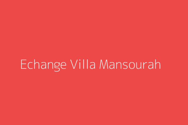 Echange Villa F5 Tlemcen 