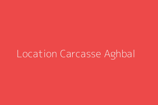 Location Carcasse  Tipaza 