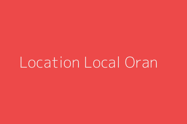Location Local F1/Studio Oran 