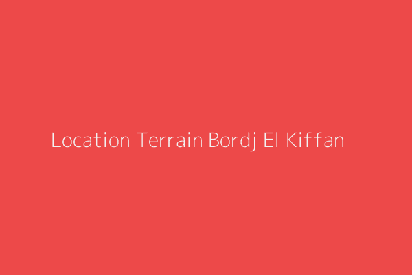 Location Terrain  Alger 
