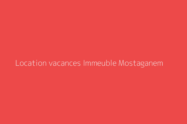 Location vacances Immeuble F1/Studio Mostaganem 
