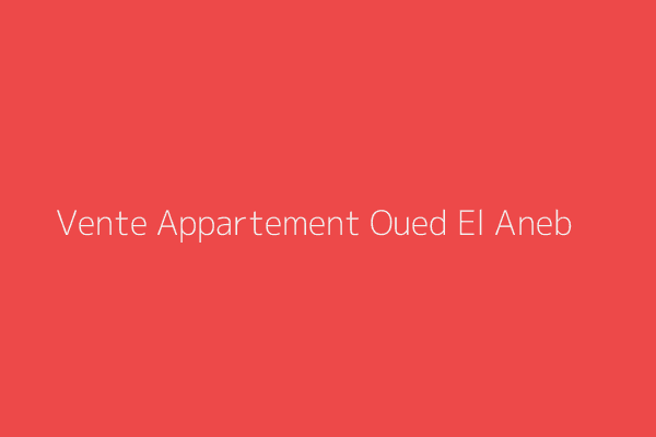 Vente Appartement F3 Annaba 
