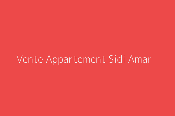 Vente Appartement F2 Annaba 