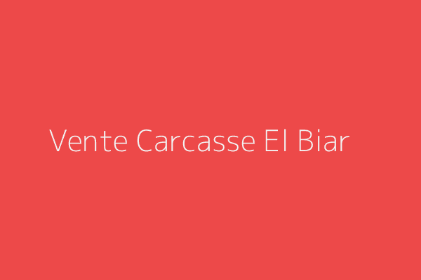 Vente Carcasse  Alger 