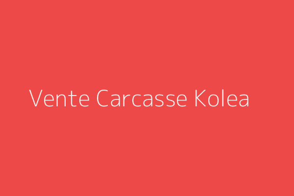 Vente Carcasse  Tipaza 