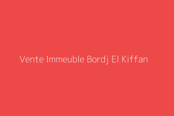 Vente Immeuble  Alger 