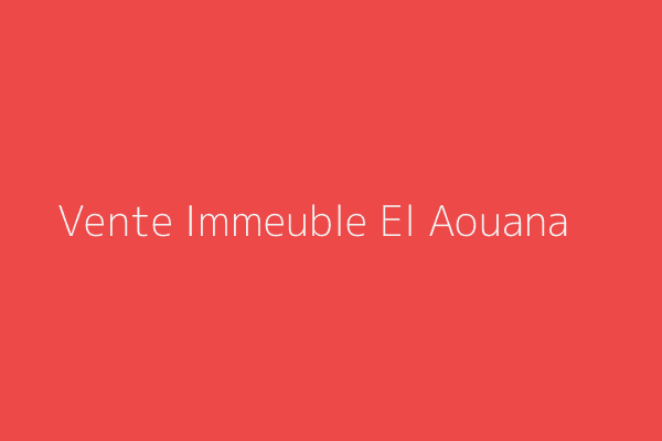 Vente Immeuble  Jijel 