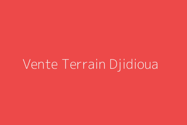 Vente Terrain  Relizane 