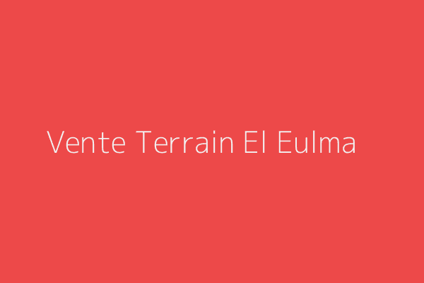 Vente Terrain  Sétif 