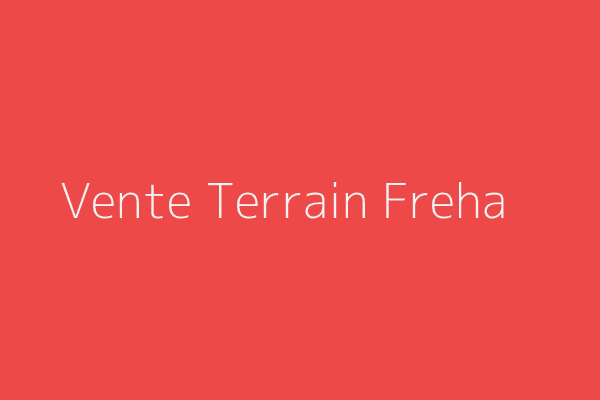 Vente Terrain  Tizi-Ouzou 
