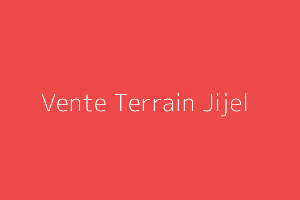 Vente Terrain  Jijel 