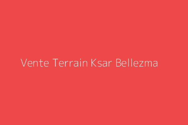 Vente Terrain  Batna 