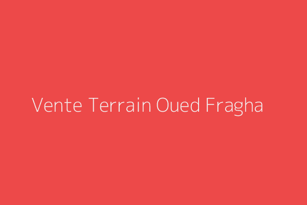 Vente Terrain  Guelma 