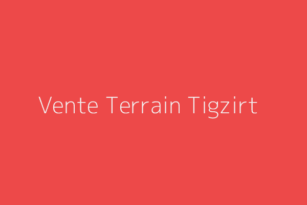 Vente Terrain  Tizi-Ouzou 