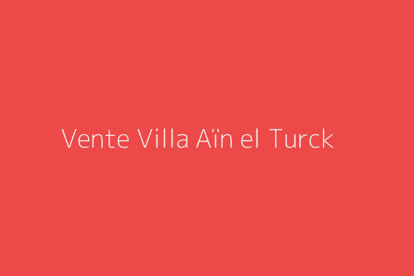 Vente Villa F4 Oran 