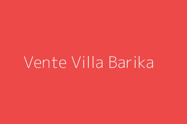 Vente Villa F6 Batna 