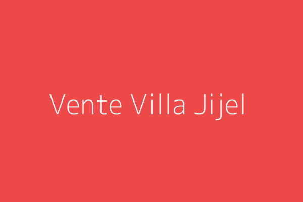 Vente Villa  Jijel 