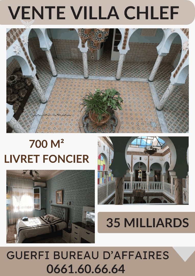 Vente villa chelaf 5