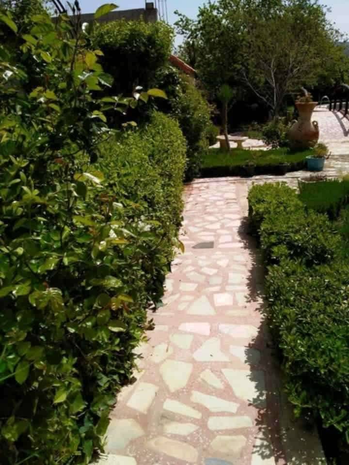 Villa avec piscine et grand jardin à ouled rahmoune 12