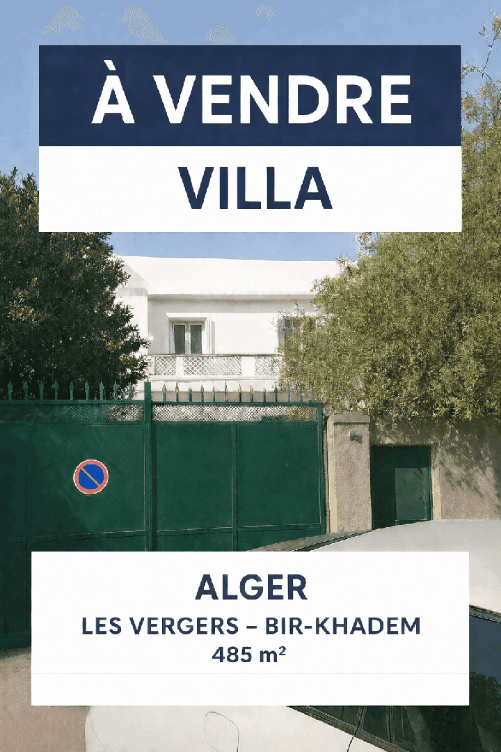 🏡🏗️👷 villa sur terrain constructible exceptionnel à alger – quartier les vergers (bir-khadem) 4