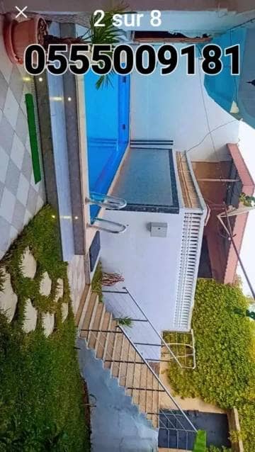 Vente villa avec piscine f8  8 piece  chlef 3tawena 3.8 2