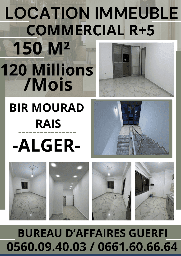 Location immeuble commercial r+5