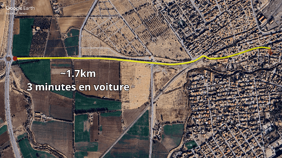 Carcasse / terrain constructible de 730 m² à sidi bel abbès, proche centre-ville